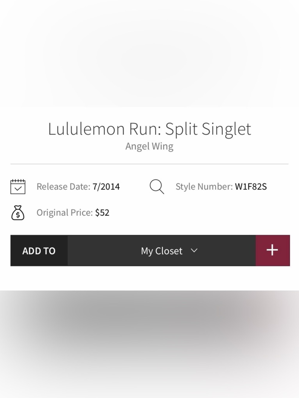 NWT lululemon run split singlet - Picture 3 of 9